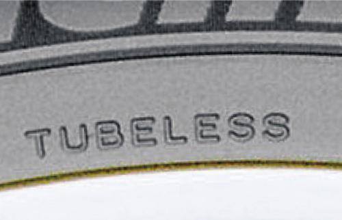 Tubeless lub TL – oznaczenie opony bezdętkowej (Tube type lub TT oznacza oponę dętkową)