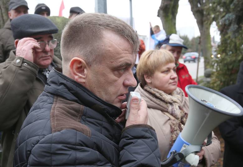 Tadeusz Pieczywek, przewodniczący komitetu protestacyjnego w Sępólnie