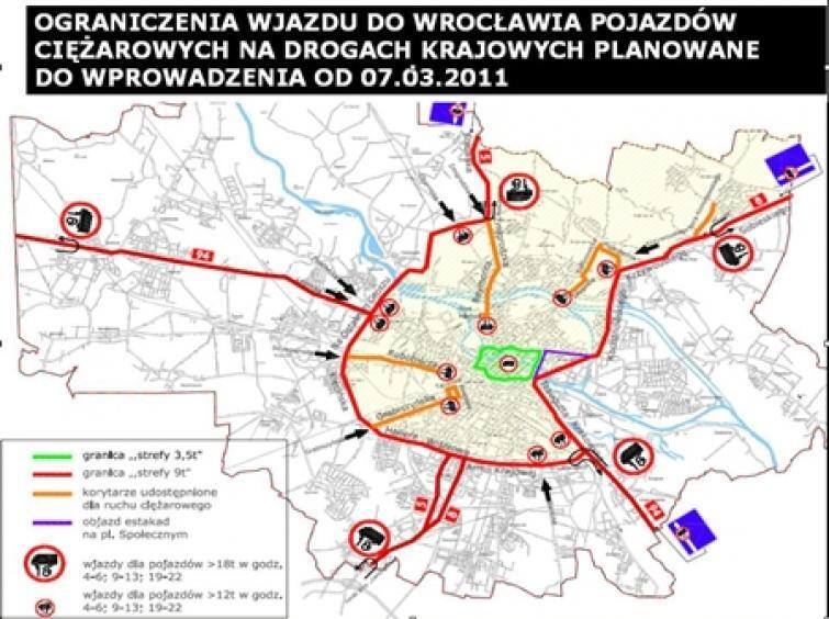 Wrocław zamyka wjazd dla ciężarówek - TIR-y stop