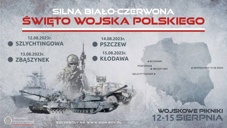 Wojskowe pikniki odbędą się w czterech punktach na terenie województwa lubuskiego.