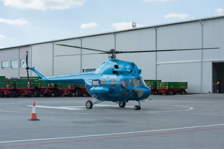 Śmigłowiec Mi-2. Średni śmigłowiec wielozadaniowy produkowany seryjnie jedynie przez zakłady WSK Świdnik