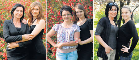 Kandydatki do tytułu Najpiękniejszej Mamy i Córki 2011.