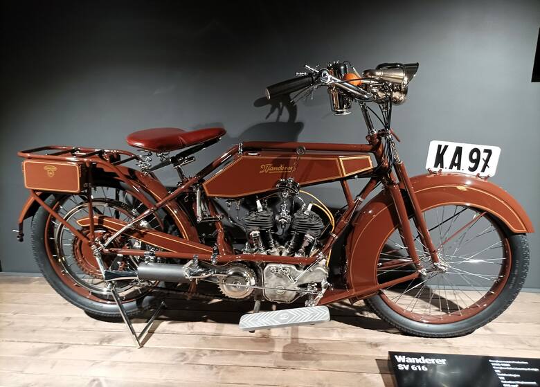 Motocykl Wanderer SV 616 w Auto Museum Vilnius