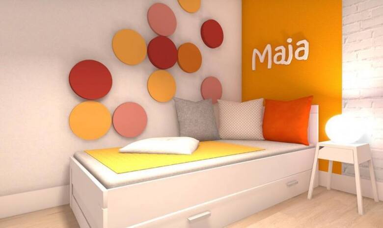 Kolorowe panele ścienne sprawdzą się w sypialni, pokoju dziecka i większości wnętrz w mieszkaniu.