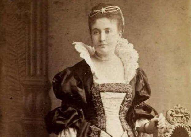 Antonina Domańska, cioteczka Lucjana Rydla i autorka „Historia żółtej ciżemki” około 1883 roku.