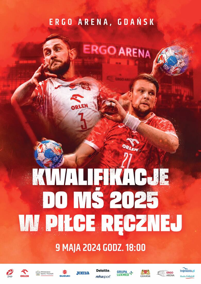 Mecz kwalifikacyjny do MŚ 2025 piłkarzy ręcznych 9 maja w ERGO ARENIE!