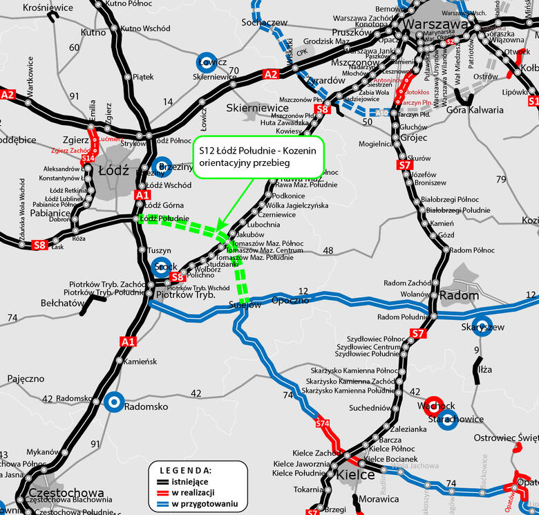 W głównej mierze zmieni się połączenie z Dolnego Śląska do Warszawy. Obecnie wielu kierowców po dotarciu do węzła Łódź Południe wybierało dalszą trasę