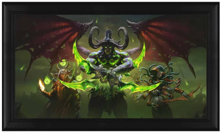 Taki obraz zrobi wrażenie nie tylko na grających w World of Warcraft i jest przykładem, że ciekawe prezenty znaleźć w oficjalnych sklepach poszczególnych