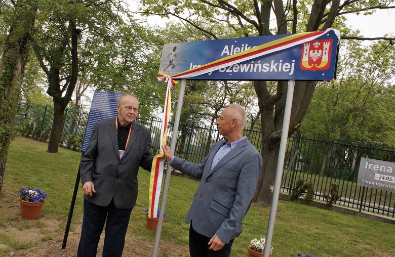 Inowrocław - otwarcie Alejki Ireny Szewińskiej na ...