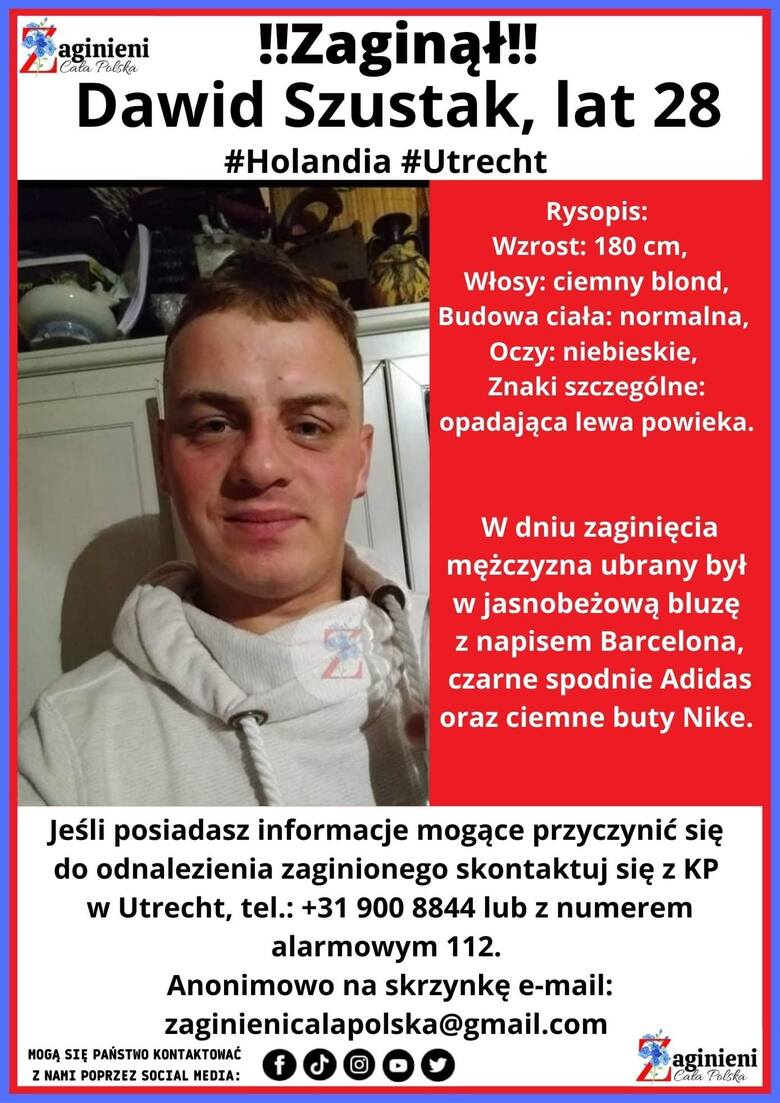 Zaginął Dawid Szustak z Nalewajkowa w gminie Radoszyce. Trwa wielka akcja poszukiwawcza i zbiórka pieniędzy na detektywa