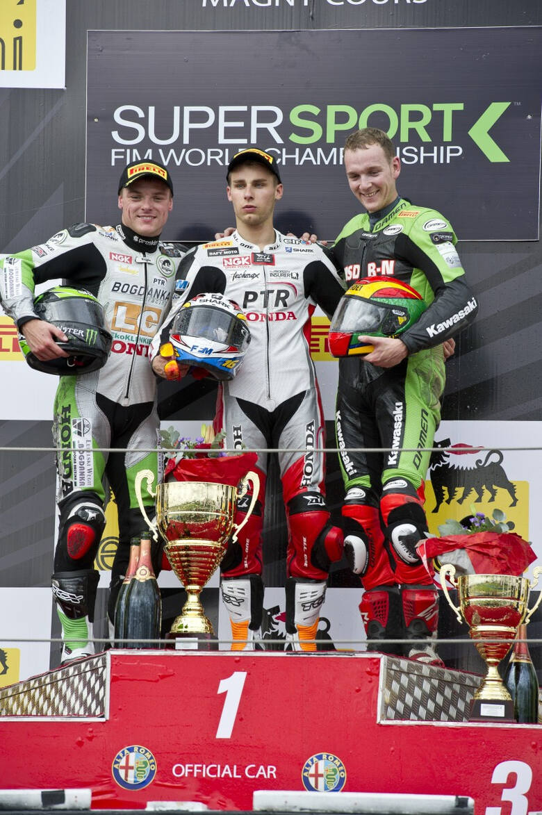 Cluzel i Lowes na podium Fot: Honda Poland