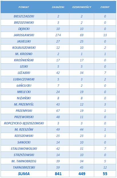 16 nowych zakażeń koronawirusem na Podkarpaciu. W Polsce 265 nowych przypadków i 11 zgonów [PIĄTEK 10.07]