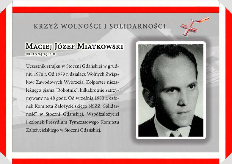 Nie żyje Maciej Miatkowski, uczestnik Grudnia'70 i działacz 
