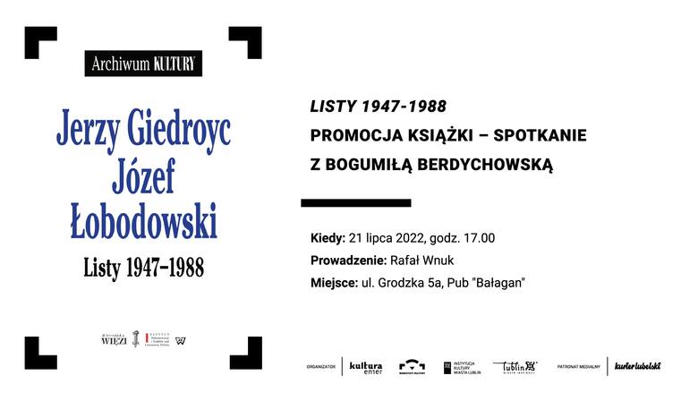 Przed nami premiera wydawnicza książki „Jerzy Giedroyc, Józef Łobodowski. Listy 1947–1988”