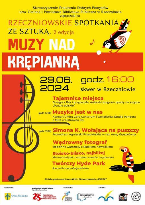 Festiwal Muzy nad Krępianką w Rzeczniowie już w sobotę, 29 czerwca. Sprawdź program tego wydarzenia