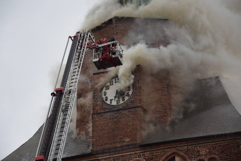Pożar katedry w Gorzowie 