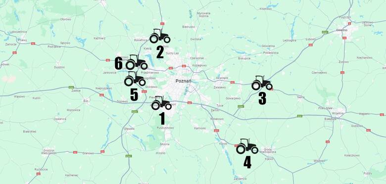 Rolnicy wkrótce zablokują drogi dojazdowe do Poznania. Co nas czeka? Sprawdź szczegółową mapę zbiórek!