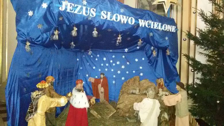 Szopka w kościele Wniebowzięcia Najświętszeja Maryi Panny w Wodzisławiu Śląskim