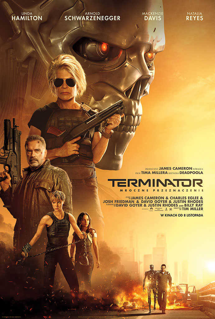<strong>„Terminator: Mroczne przeznaczenie"</strong><br /> Sala 2:<br /> PIĄTEK<br /> 18.30 - „Terminator: Mroczne przeznaczenie" 2d napisy, Chiny, USA 121’|bilety 20zł, 18zł<br /> SOBOTA<br /> 18.30 - „Terminator: Mroczne przeznaczenie" 2d napisy, Chiny, USA 121’|bilety 20zł, 18zł<br /> NIEDZIELA<br...
