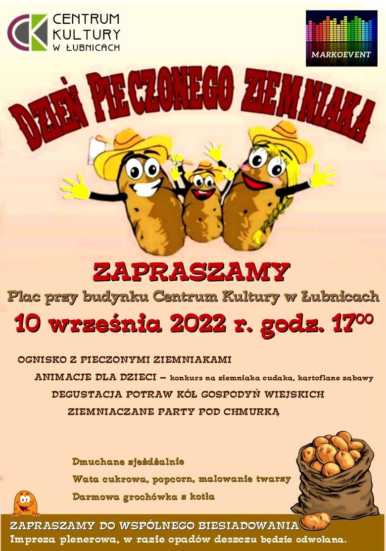 Dzień Pieczonego Ziemniaka w Łubnicach. Będzie darmowa grochówka! Jakie atrakcje? Zobacz program 