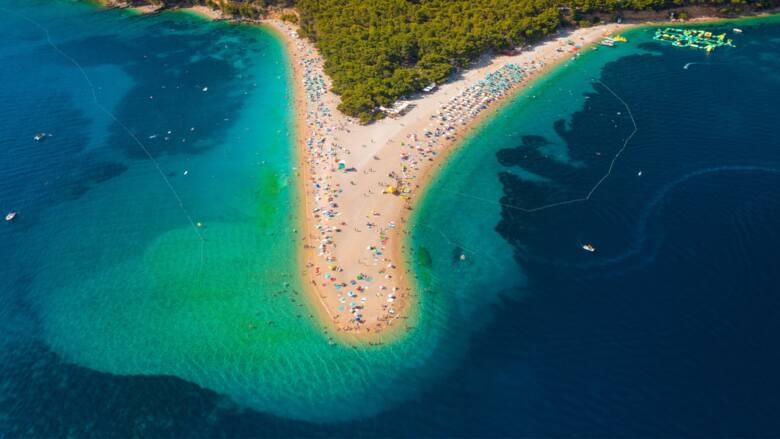 Plaża Zlatni Rat w Chorwacji