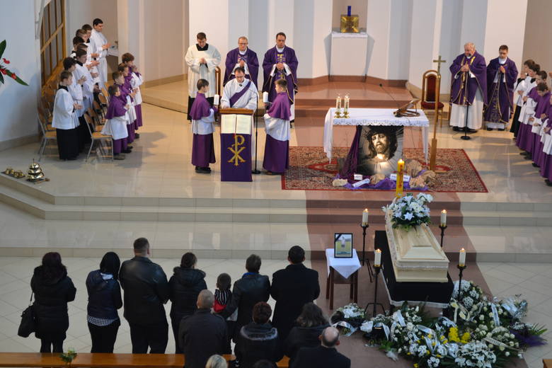 Pogrzeb ofiary rodzinnej tragedii w Gliwicach