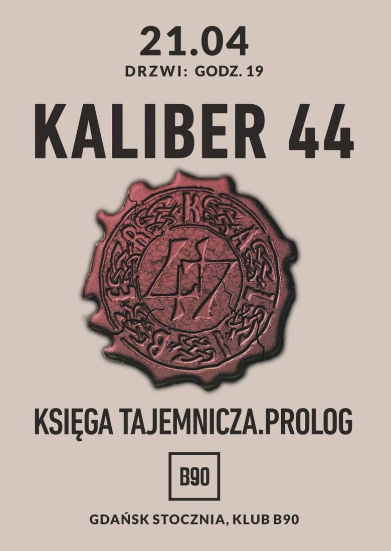Legendarny Kaliber 44 wystąpi w klubie B90 w Gdańsku