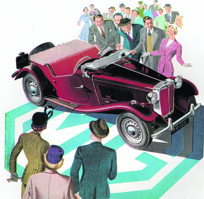 MG Midget model 1951. Wielka Brytania była wówczas drugim po USA producentem aut osobowych.  Dziś marka MG należy do Chińczyków Fot: Archiwum autora