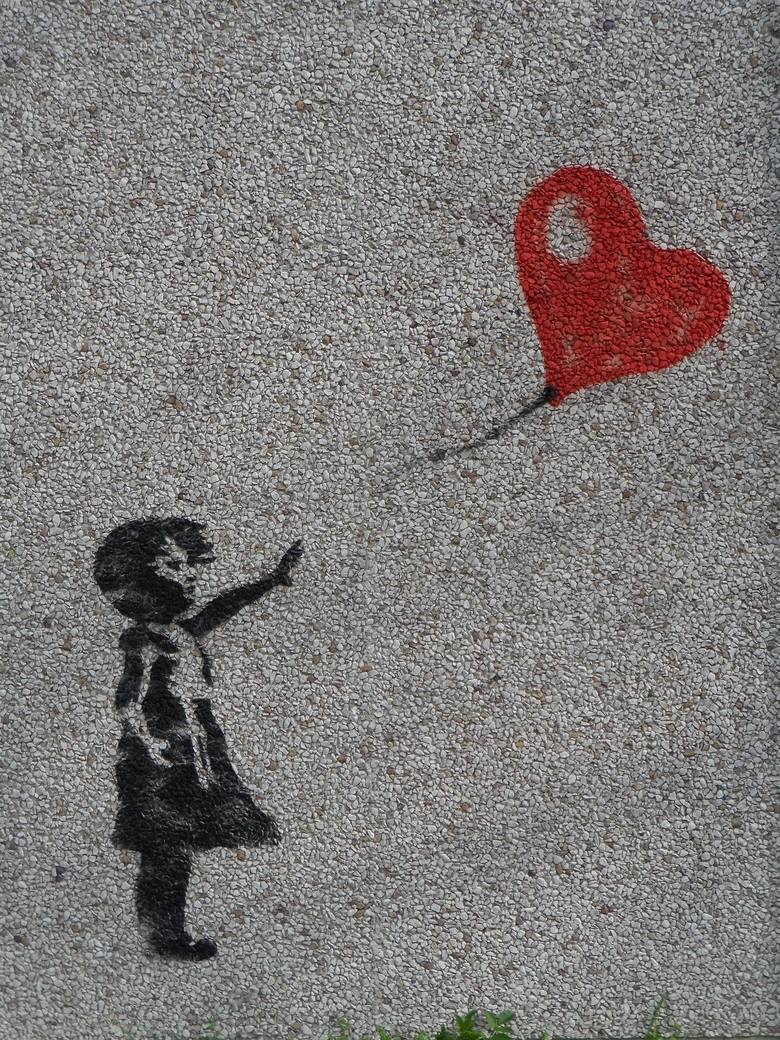 Dziewczynka z Balonikiem, praca Banksy'ego.