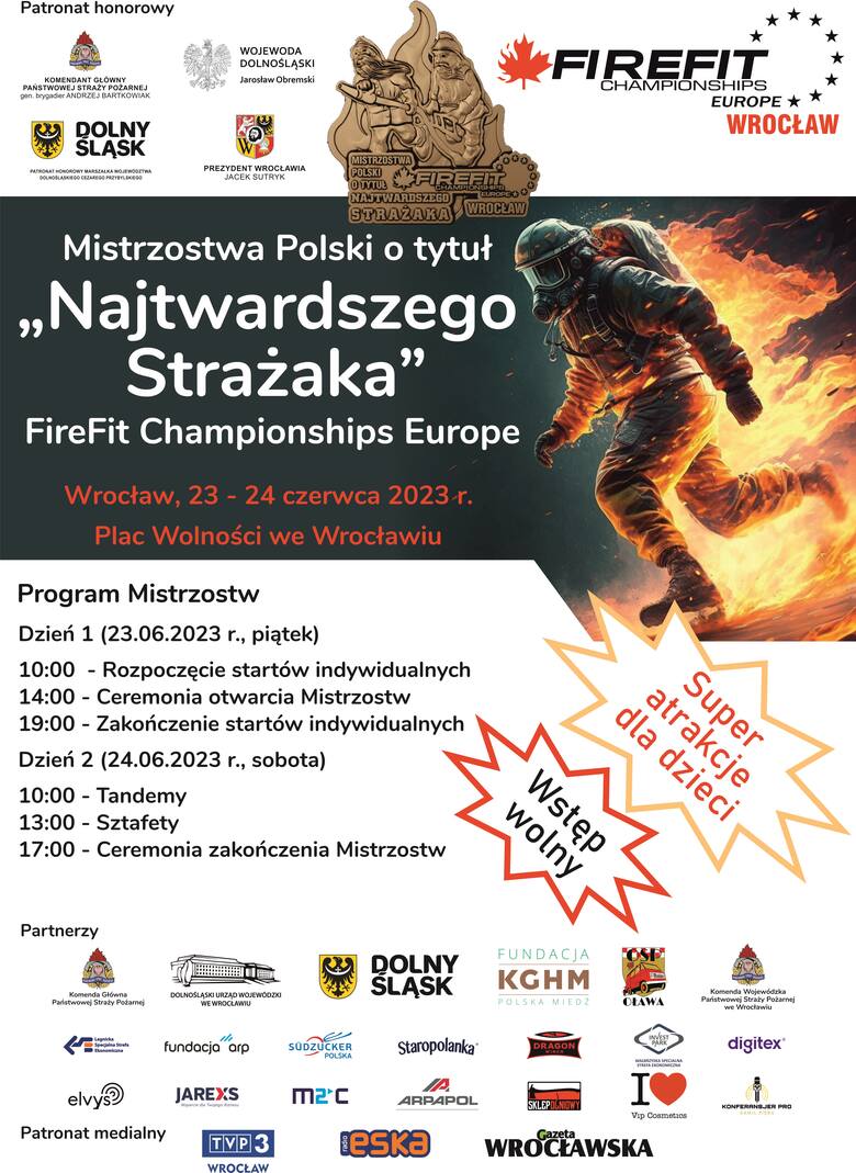 Mistrzostwa Polski o tytuł „Najtwardszego Strażaka” FireFit Championships Europe odbędą się we Wrocławiu