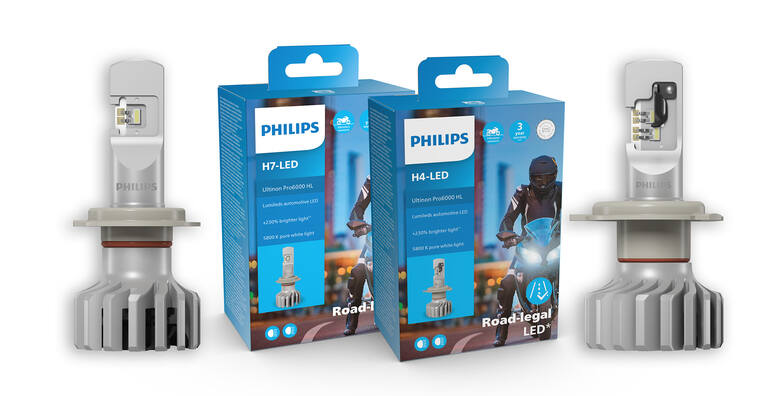 Philips jest pierwszą marką, która wprowadziła na rynek lampy LED retrofit do motocykli z homologacją drogową w Niemczech i Hiszpanii. Jest to znakomita