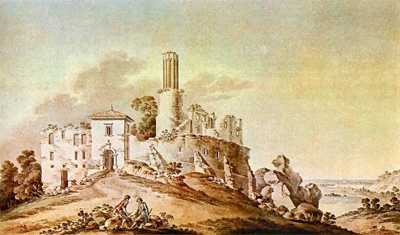Zamek w Rabsztynie w 1792 roku
