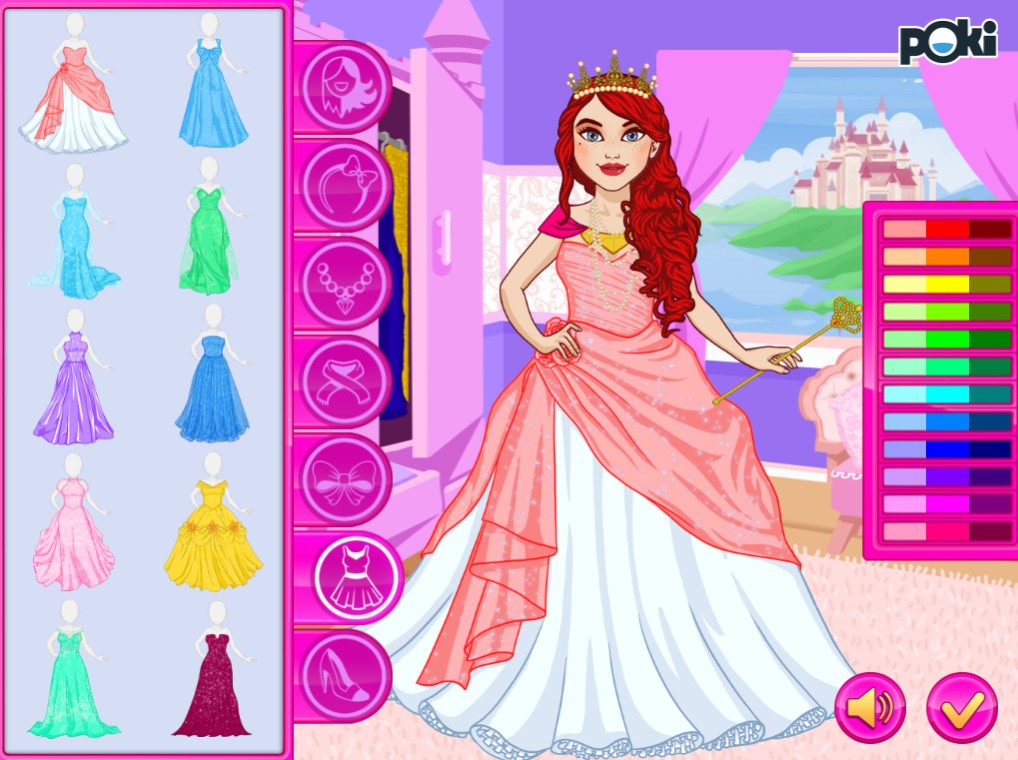 Recenzja najnowszej gry ubieranki od Poki Princess Fashion Dress Up