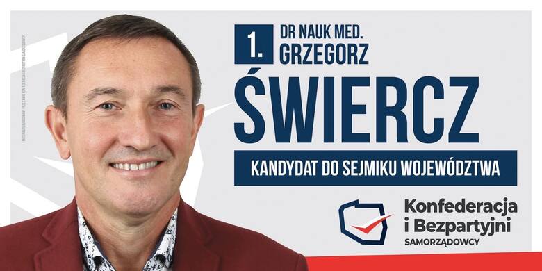 Dr n. med. Grzegorz Świercz – kandydat do Sejmiku Województwa Świętokrzyskiego