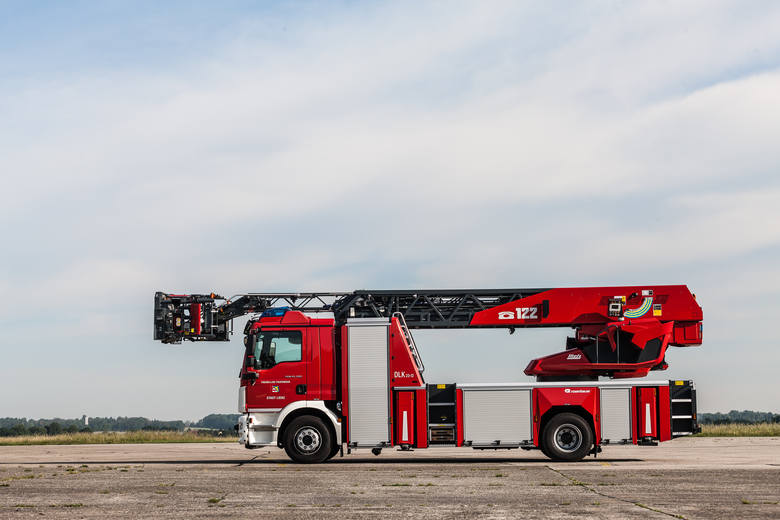Podobny pojazd marki Rosenbauer już wkrótce otrzymają zielonogórscy strażacy