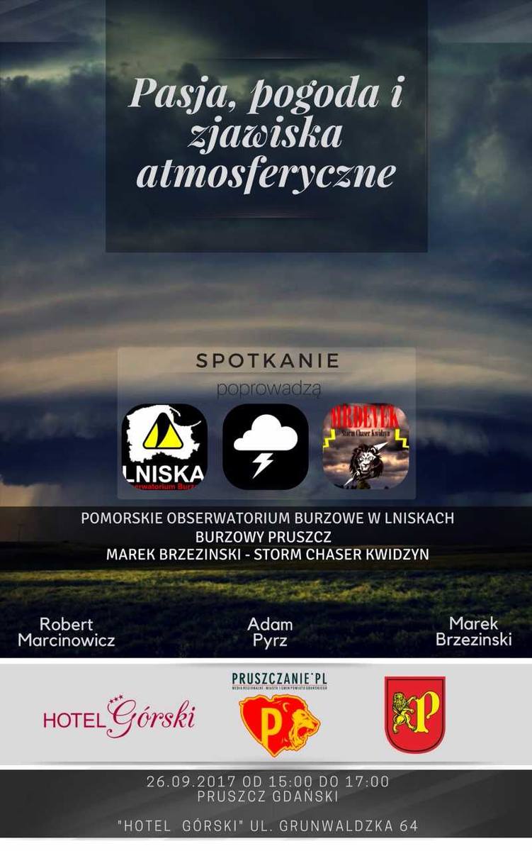 Pruszcz Gdańsk: Konferencja łowców burz i lokalnych synoptyków