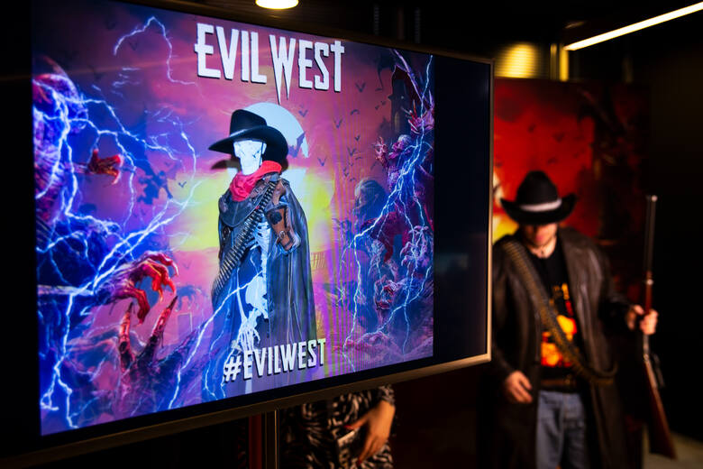Możliwość zrobienia GIF-a ze swoim udziałem w stylu Evil West to pomysłowy i ciekawy dodatek do eventu.