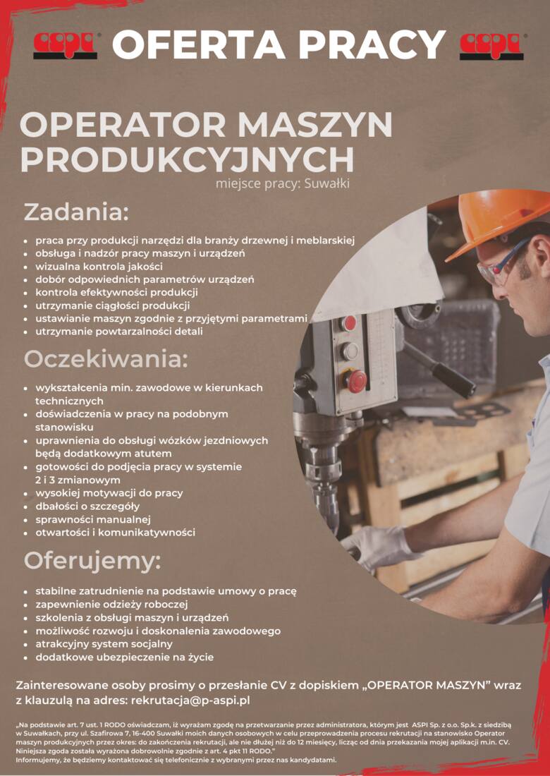 ASPI - producent narzędzi dla przemysłu drzewnego i meblarskiego