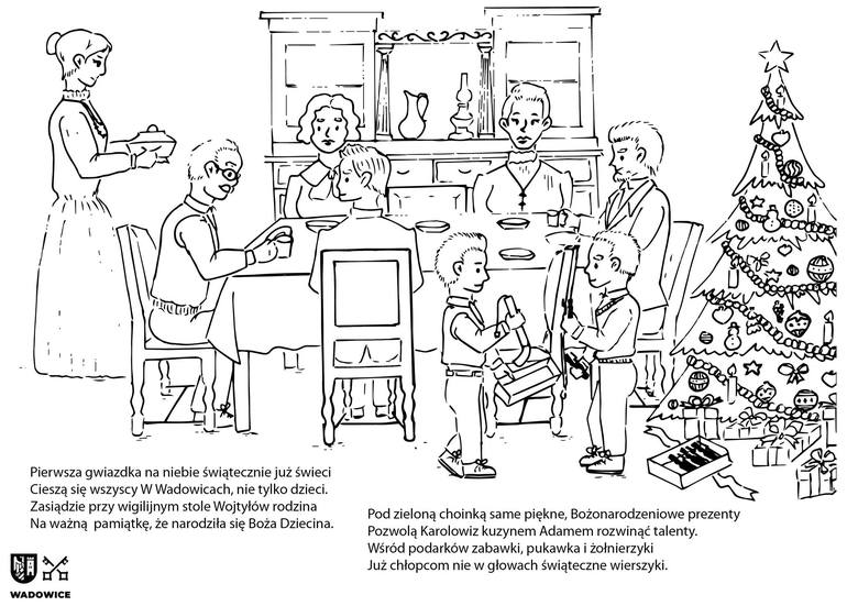 Komiks- kolorowanka o Janie Pawle II przeznaczona jest dla dzieci ale może być też pamiątką z Wadowic