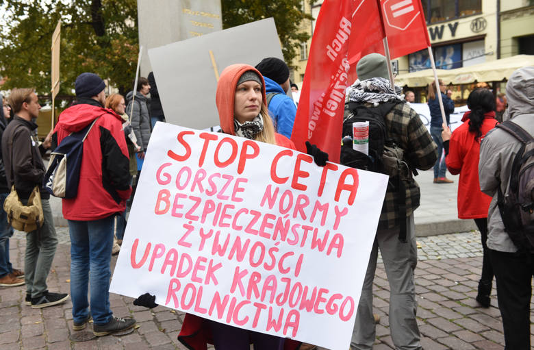 Protest w Toruniu.