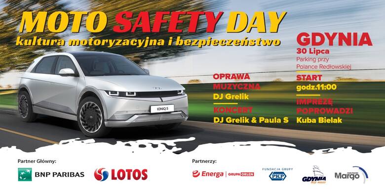 Moto Safety Day w Gdyni. 30.07.2022 r. na parkingu przy Polance Redłowskiej rusza 17. edycja wydarzenia