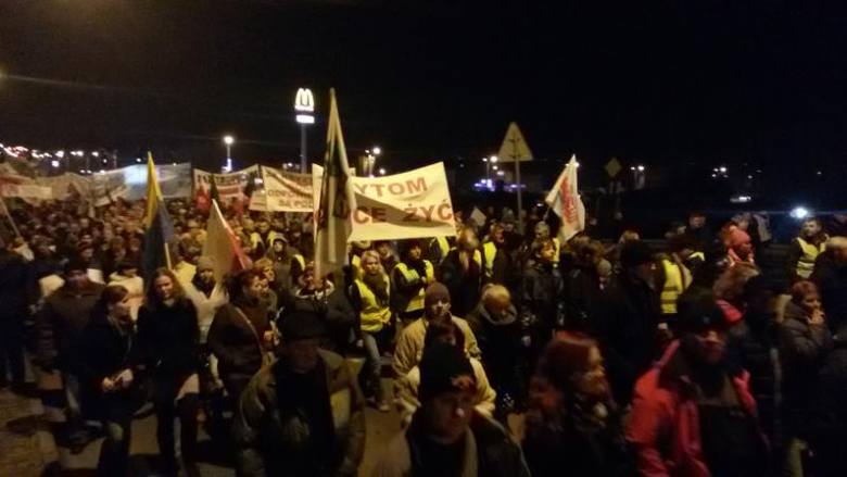 Marsz protestacyjny w Bytomiu