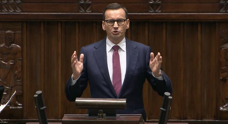 Premier Mateusz Morawiecki w ostrych słowach zwrócił się do opozycji w Sejmie.