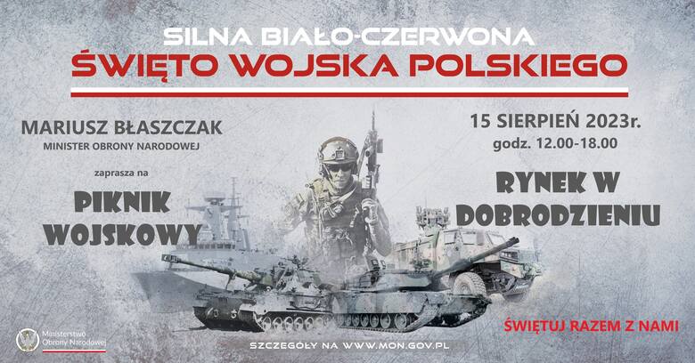 Data pikniku „Silna Biało-Czerwona” nie jest przypadkowa. Odbędzie się on w święto Wojska Polskiego oraz 103. rocznicę Bitwy Warszawskiej.