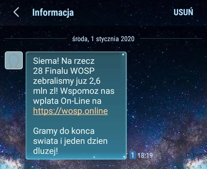 Uwaga Polacy! Oszuści podszywają się w SMS-ach i e-mailach pod WOŚP
