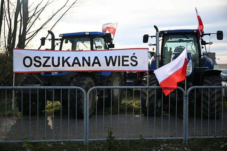 W czwartek rano przed polsko-ukraińskim przejściem granicznym w Medyce rozpoczął się protest rolników.