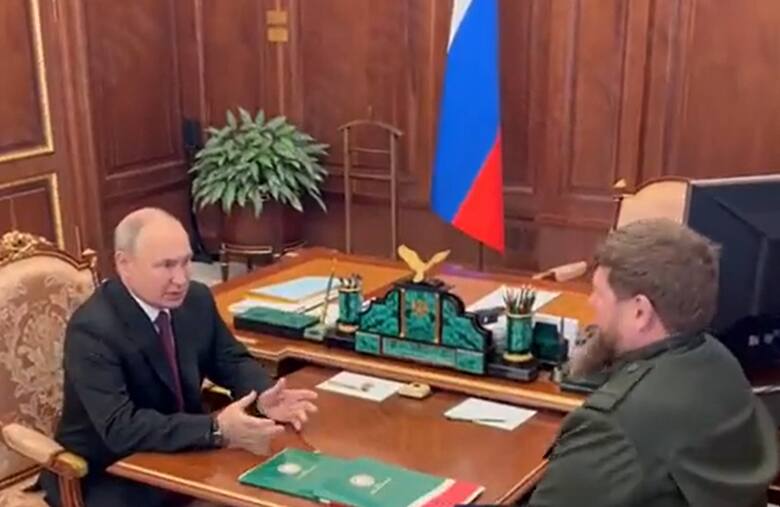 Spotkanie Putina z Kadyrowem. Czy to naprawdę oni?