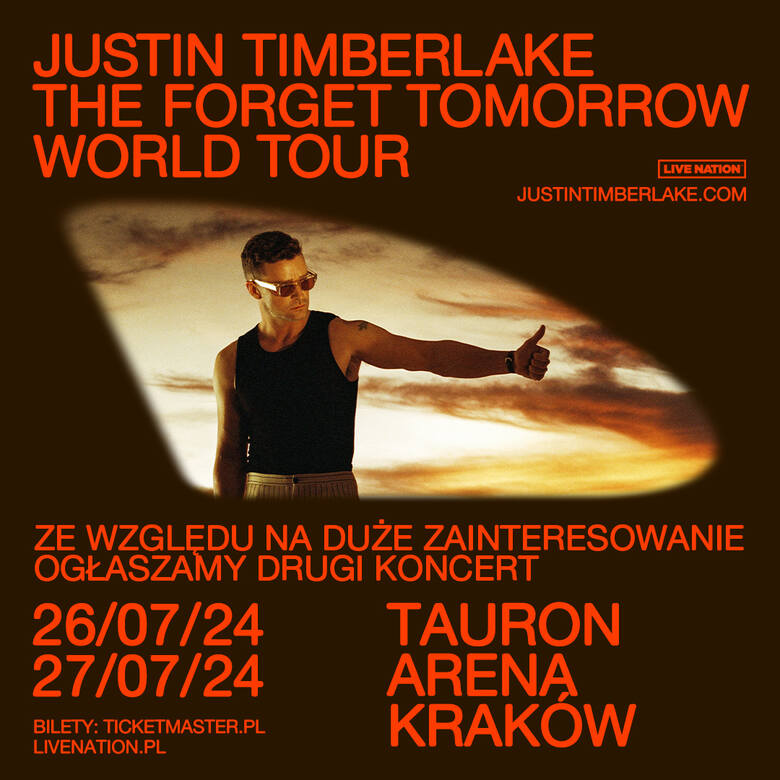 Justin Timberlake zagra w Krakowie aż dwa koncerty. Ogromne zainteresowanie występem gwiazdora