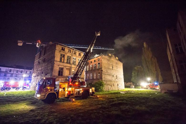 Pożar przy ul. Szczygła w Gdańsku
