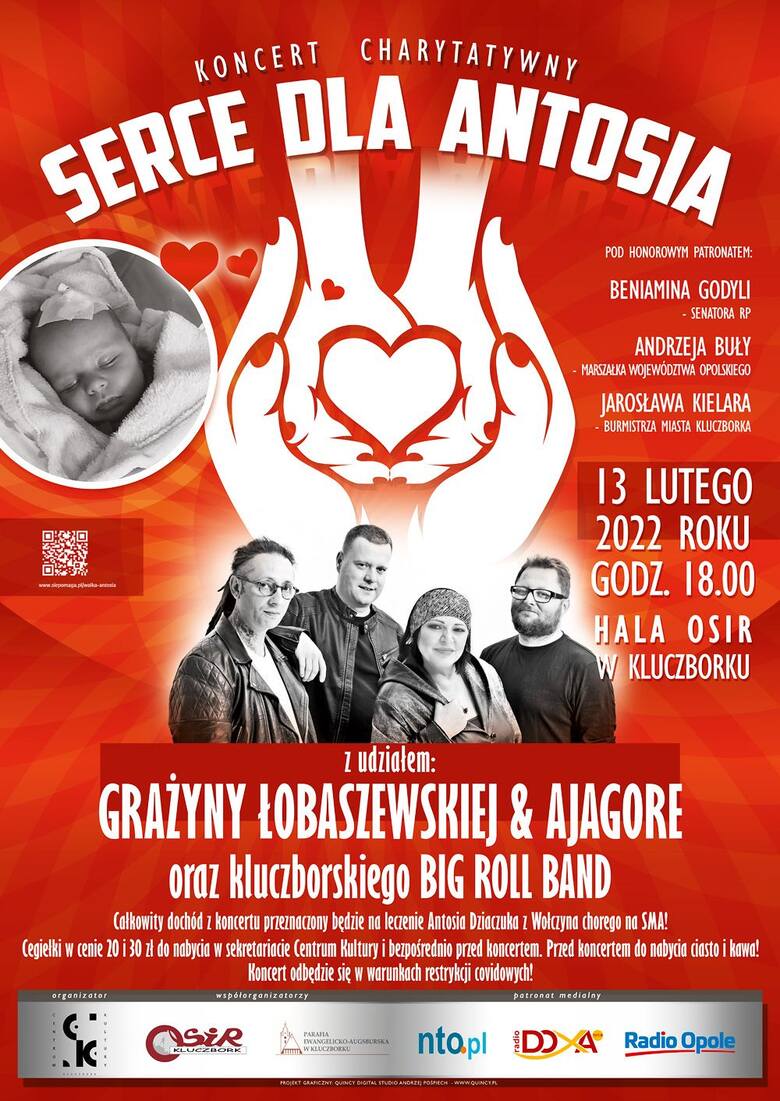 Plakat koncertu w Kluczborku